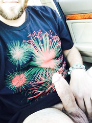 Public driving and showing hot cock Liam Hipster Hancock