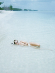 Shy Blonde Hair Small Tit Slut Getting Naked on the Beach for the First Time