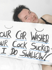 At the car wash for a good shine and your cock sucked with a swallow part two