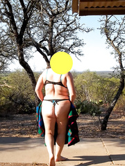 Wife and crossdressing hubby out for a day of fun
