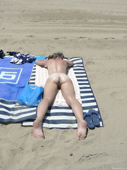 Photos of me on holiday getting my clothes off again