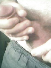 My cock oozing sperm slimy penis covered with spunk