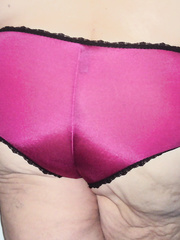 new panties and my shapely mature bbw ass