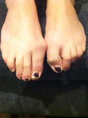 Chipped Toenail Polish Sexy Slut Feet