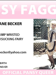 sissy faggot wendy jane badges