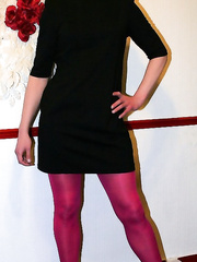 Black dress & pantyhose