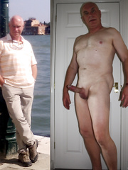 Dressed, Naked And Hard filling a condom with cum