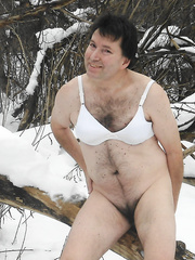 THINKING OF HOT TIMES SO I POSED IN SOME COLD PLACES
