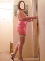 Raunchy street hooker Denise posing on my way out to work the streets in my new outfit