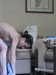 Sexy girl showing herself after bath