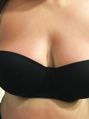 Sexy petit wife Abby showing parts of herself again for you to see
