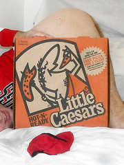 Little caesars pizza posing for u to watch,strapon share and trade with others