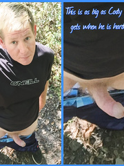 Cody Diminutive Pecker bare full hard on