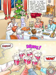 Tempted Amanda strapon-strapon Christmas Turkey ding-dong(en)