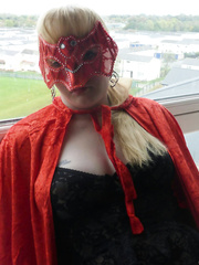 A nasty lady that just can't live without Halloween