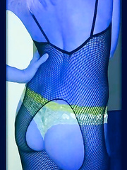 Hawt Ana golden-haired with diminutive billibongs bald wet crack