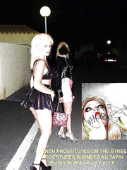 Blond street hooker and bitch Coco
