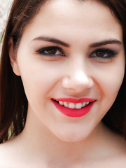 Curvy Euro female Valentina Nappi loosing large white arse from yoga panties