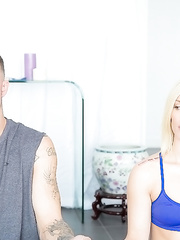 Dressed whores Ash Hollywood and Presley Hart are rammed by large penis