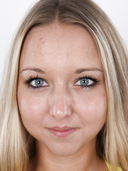 Hawt juvenile Tereza shows her naked bumpers and smiley face in her 1st porn discharges