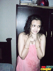 Breasty Indian wife Sonia kisses her dude whilst that guy takes selfies