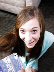 Legal Age Teenager wench Molly Manson gives CFNM bj in advance of hardcore hairless wet crack fucking