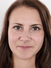 Skinny dilettante model Kristyna removes her jeans to show her slender body exposed