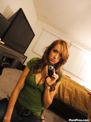 Wicked legal age teenager takes off her clothing to boast of large bazookas and hawt body shapes