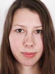 Broke female Pavlina picks up simple specie by posing bare for the 1st time