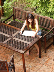 Slutty sexy legal age teenager climbs to the roof to receive her taut wazoo drilled high up