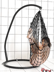 Fetish enthusiast sports anal gape after whipping and fingering session