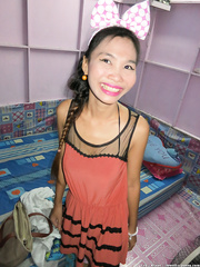 Unattractive Oriental Tay acquires her trimmed love tunnel coated in cum after closeup POV fuck