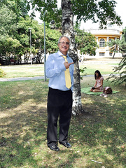 Youthful playgirl changes into a cute outfit for an old pervert to have a fun banging