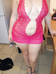 Girlfriend in lingerie, beautiful feet and shoes. Please enjoy her body