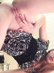 Amber from Topeka Ks getting nude showing pussy and ass off for you