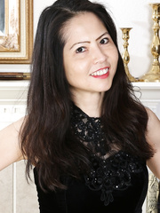 Non-Professional aged Emmeline Johnson does a striptease to disclose large scoops & widen