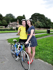 Old bitch in frilly petticoat bows over to acquire a unfathomable anal fucking from juvenile chap