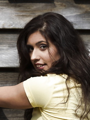 Barely legal hotty receives drilled outside the barn by her stepfather