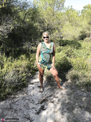 Overweight 1st timer with immodest blond hair Fascinating Susi takes off suit and bikini