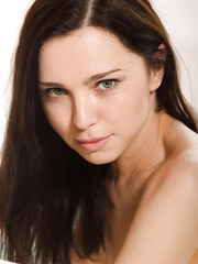 Cute dark brown Anita E positions in bathroom to show miniature whoppers and ravishing juicy gazoo