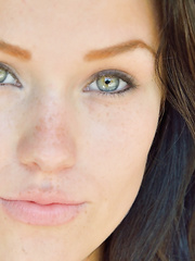 Dark Brown legal age teenager with marvelous face widening cum-hole wide open and fingering rectal hole