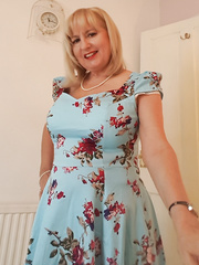 Chic aged Lorna Blu hiking suit to widen cum-hole lips & pinching nipps