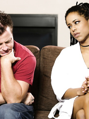 Hawt swarthy masseuse Kira Noir takes the action of erotic massage to a recent level