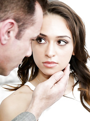 Lalin Girl hottie Sara Luvv freed from rope servitude during coarse sex on sofa