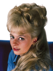 Golden-Haired vintage porn mastix with legs widen showing her sexually excited curly beaver