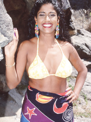 Hot Indian playgirl Dai Lany receives team-fucked in the hills by white males