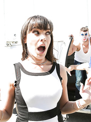 Older bitch Dana DeRmond group-fucked by group of masked males