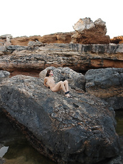 In Nature's Garb legal age teenager is ball gagged and restrained in advance of being submersed in cold water