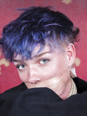 Slender playgirl Billy Nix endures being bound up with rope and used as sex serf