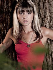 Slim youthful Gina ball gagged and restrained with ropes for S&M torments